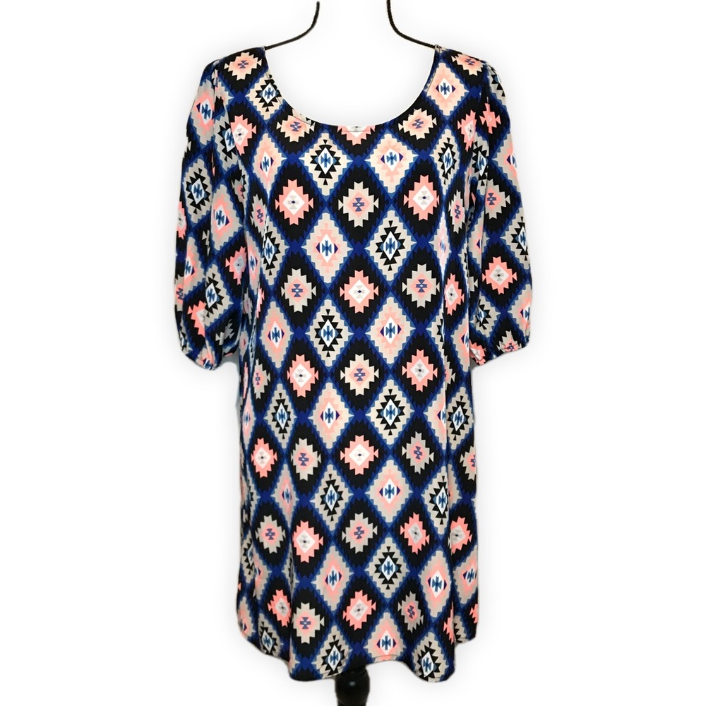 Rue21 Multi-Color Mini Dress Size Large